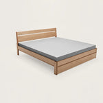 Akon White Oak Wood Bed frame