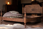 Aideen Walnut Wood Bed design