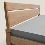 Akon White Oak Wood Bed furniture