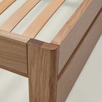 Akon White Oak Wood Bed modern design