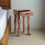 Foot BedSide Table by TJ wooden bedside table