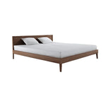Aina Walnut Wood Bed design
