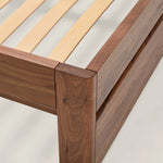 Akon Walnut Wood Bed setup