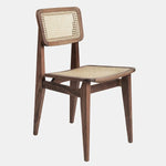 Acorn Walnut Wood Dining Chair with Rattan Seat - Modern and Stylish Dining Room Furniture
