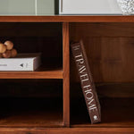 Ben Teak Rattan TV Unit - Perfect Storage Solution for Living Rooms - Teak Wood Furniture