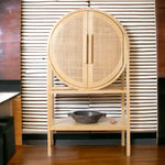 Elegant Hana bar cabinet made from premium teak wood for home bar storage