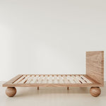 Eliana Walnut Wood Bed design
