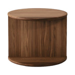 Modern walnut wood bedside with a simple yet elegant design