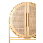 Teak wood home bar cabinet with elegant design and storage for bottles