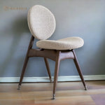 Aceso Teak Wood Dining Chair with smooth finish