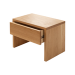 Bary Oak Wood Drawer Bedside oak finish table