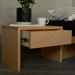 Bary Oak Wood Drawer Bedside table