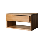 Bean Oak Wood Drawer Bedside compact storage table