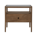 Ben Walnut Wood Drawer Beside Table 3