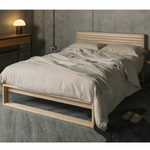 Beyla Oak Wood Bed frame