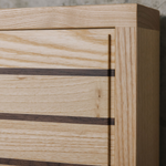 Beyla Oak Wood Bed wooden finish