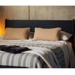 Bian Oak Wood Bed front view