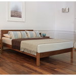 Bina Walnut Wood Bed frame