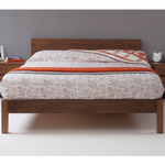 Bina Walnut Wood Bed design