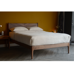 Brina Walnut Wood Bed frame