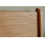 Brisa Oak Wood Bed modern style