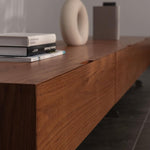 Caron Red Oak Wood TV Unit 4