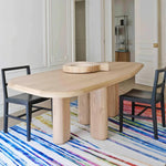 Earvin Oak Wood Dining Table 4