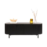 Edwin Oak Wood Sideboard Black 3