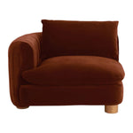 Eilis 3 Seater Sofa - Stylish teak wood frame with fabric cushions for modern living rooms.