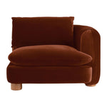 Eilis Teak Wood & Fabric Sofa - Comfortable 3-seater with teak frame and soft fabric.