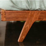 Eleri Walnut Wood Bed elegant design