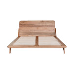 Elese Walnut Wood Bed frame
