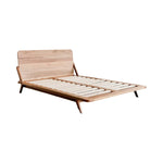 Elese Walnut Wood Bed design