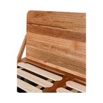 Elese Walnut Wood Bed in rich walnut