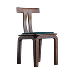 Elettra Walnut Wood Dining Chair 2