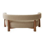 Eleven Oak Wood & Boucle 3+1+1 Sofa 5