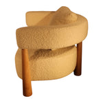 Eleven Oak Wood & Boucle 3+1+1 Sofa 9