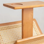 Ferdi Ash Wood & Rattan End Table 4