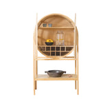 Modern Hana Teak Wood Bar Cabinet perfect for living room and dining area