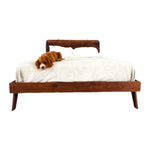 Jaser Walnut wood Bed Frame