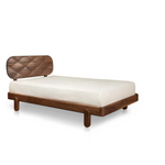 Aase Walnut Wood Bed design
