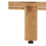 Aika White Oak Wood Bed side view