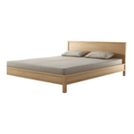 Ailis White Oak Wood Bed frame