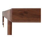 Akos Walnut Wood Bed walnut finish