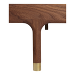 Akos Walnut Wood Bed for bedroom