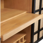 Nismaaya Jedrek Rattan Bar Cabinet 10