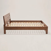 Akon Walnut Wood Bed walnut finish