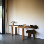 Teak wood dining table for traditional Indian dining rooms

