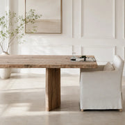 Aivar Oak Wood Dining Table