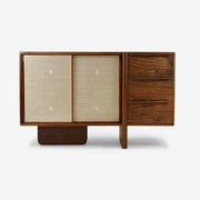Solgaleo Walnut Wood Cabinet & Sideboard